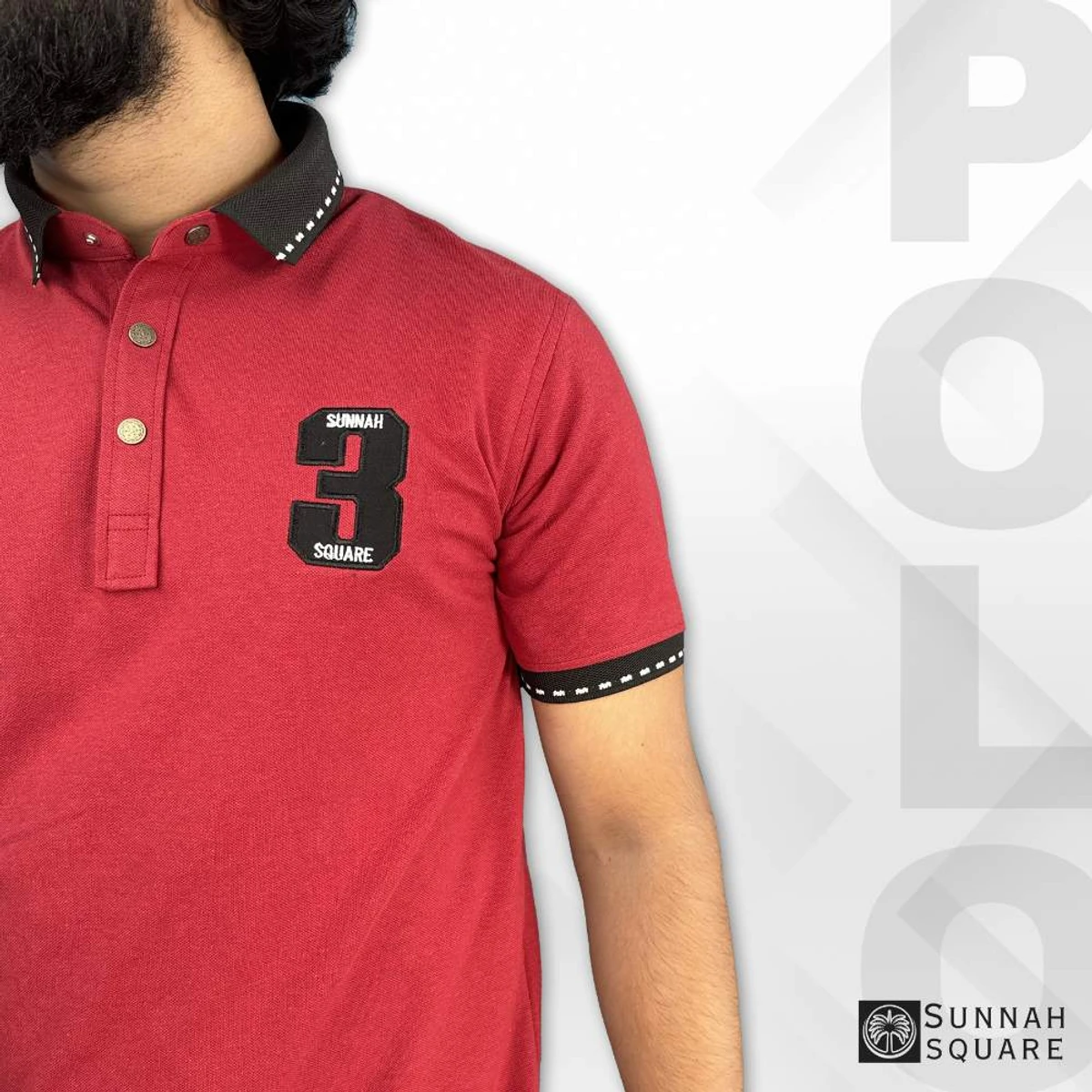 2pcs Classic PK Polo Combo - Red & Black