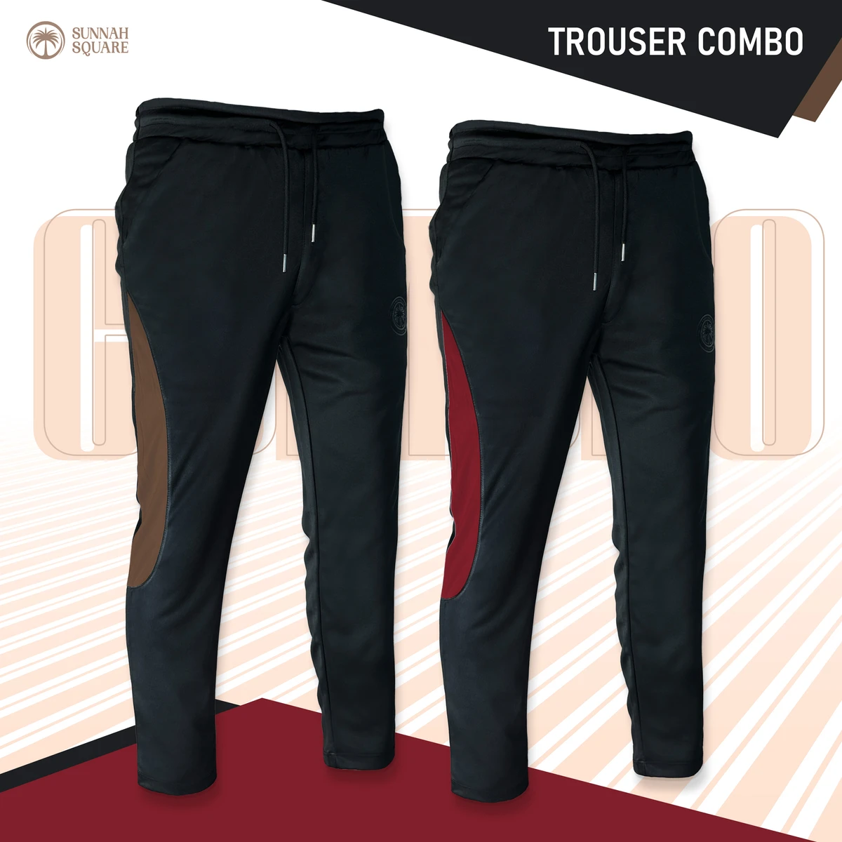 Men's 2Pcs Sports Trouser Combo