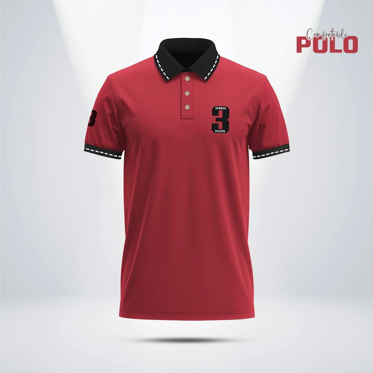 Classic PK Polo for Men – Red