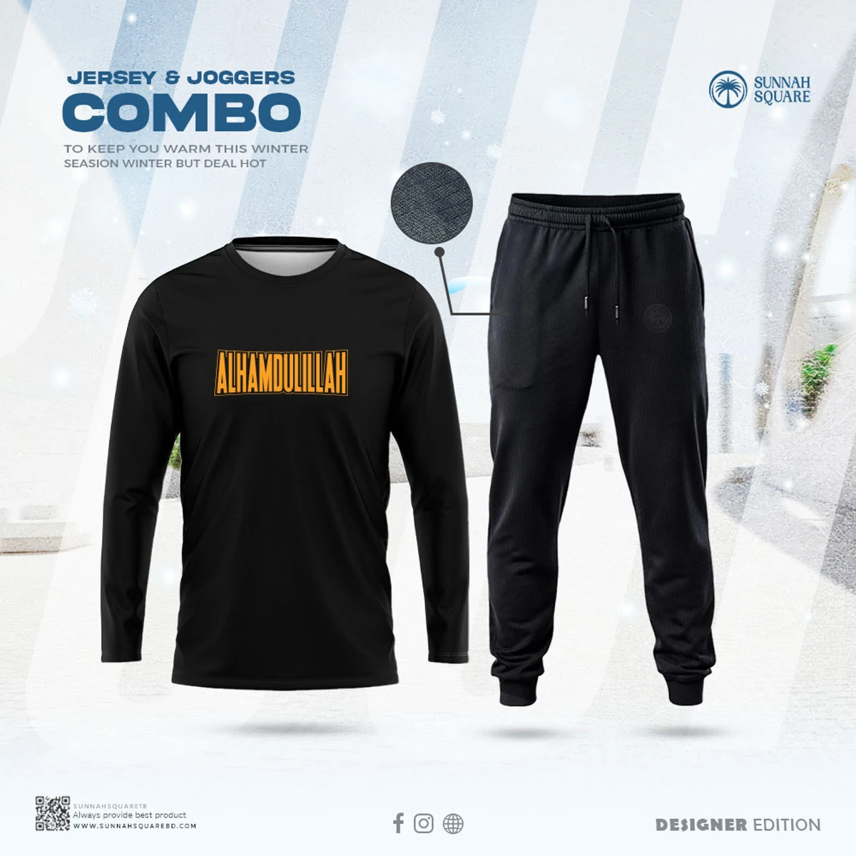 Men's Jogger & Full Sleeve T-Shirt Combo