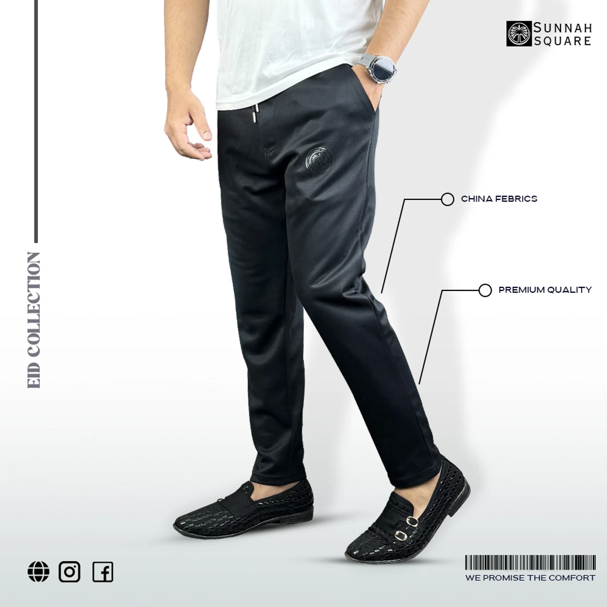 Exclusive China Trouser – Black