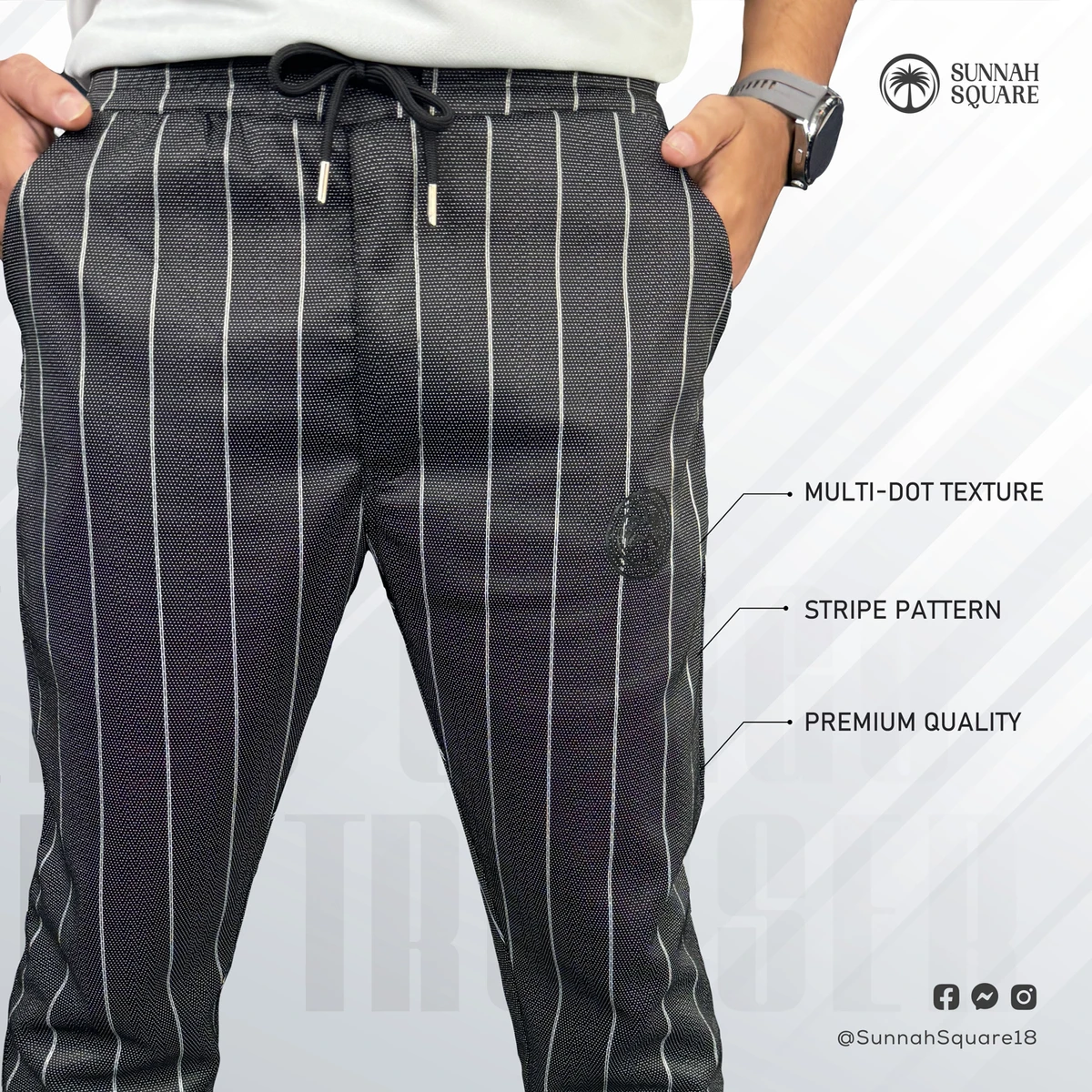 Men’s Multi-Dot Stripe Trouser