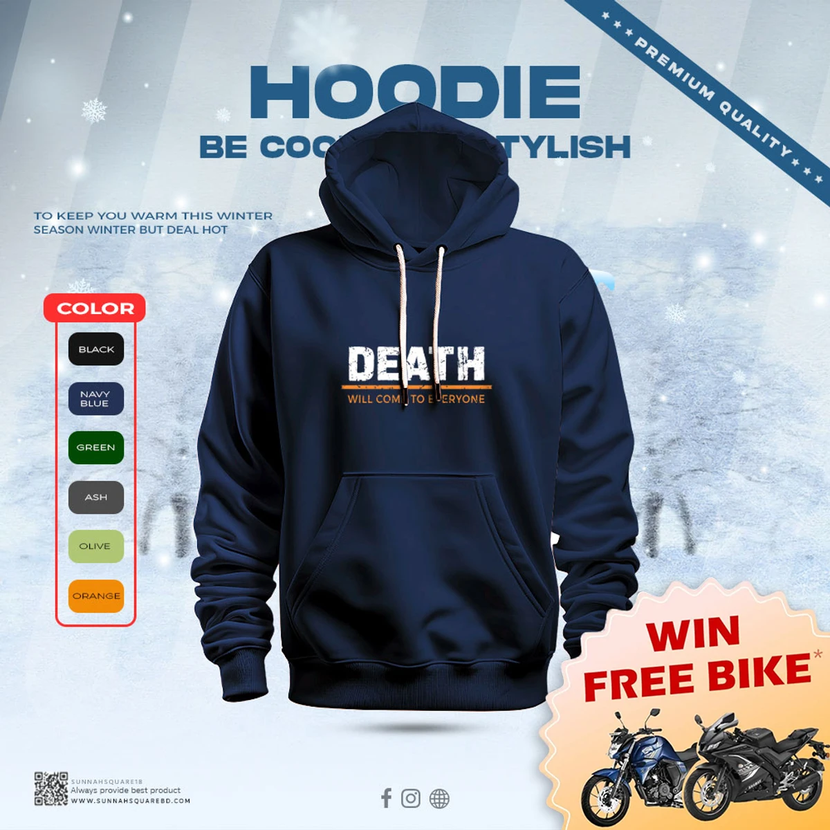 Men's Premium Hoodie - Death will come