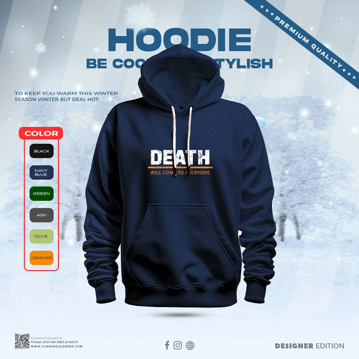 Men's Premium Hoodie - Death will come