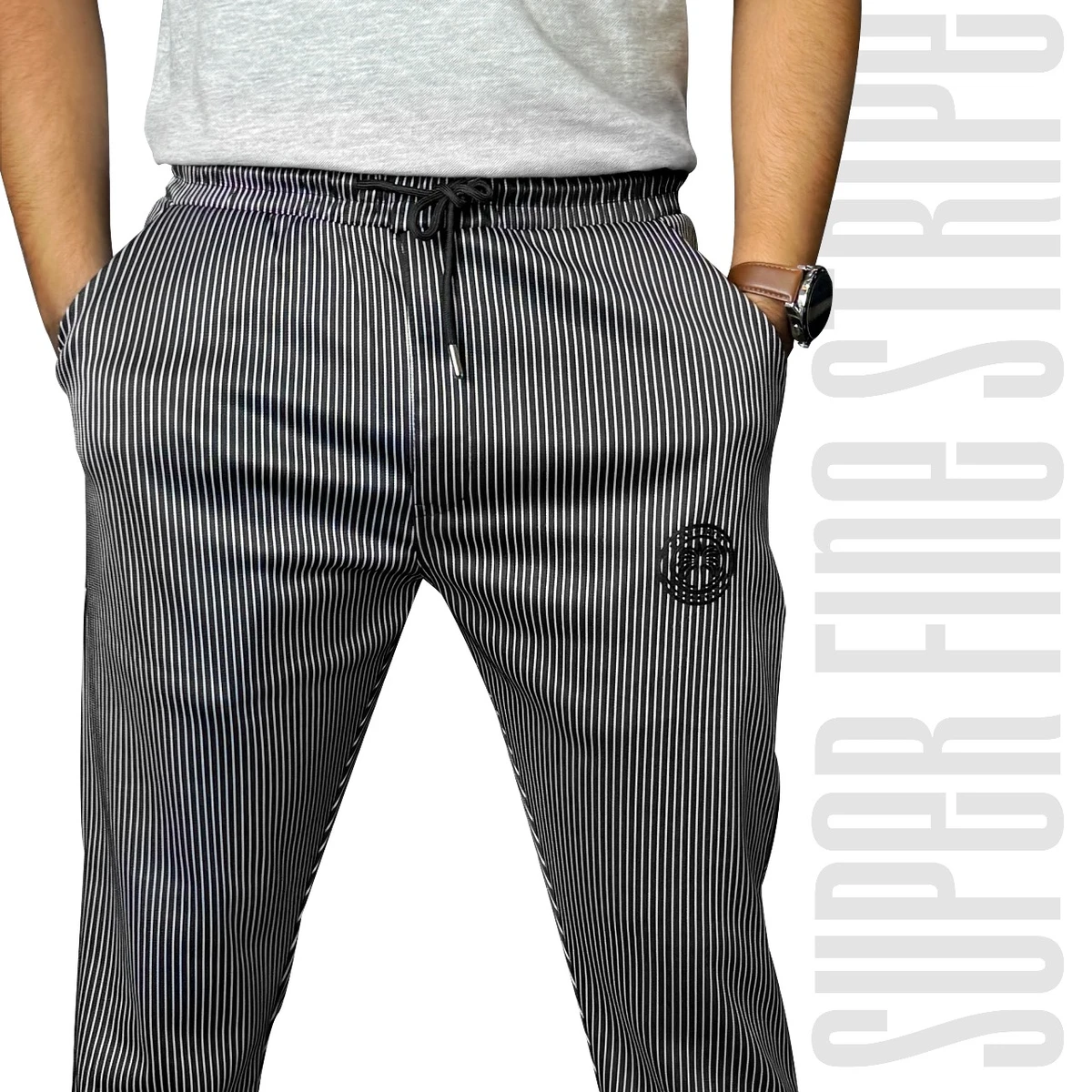 Premium Men’s Super Fine Stripe Trouser